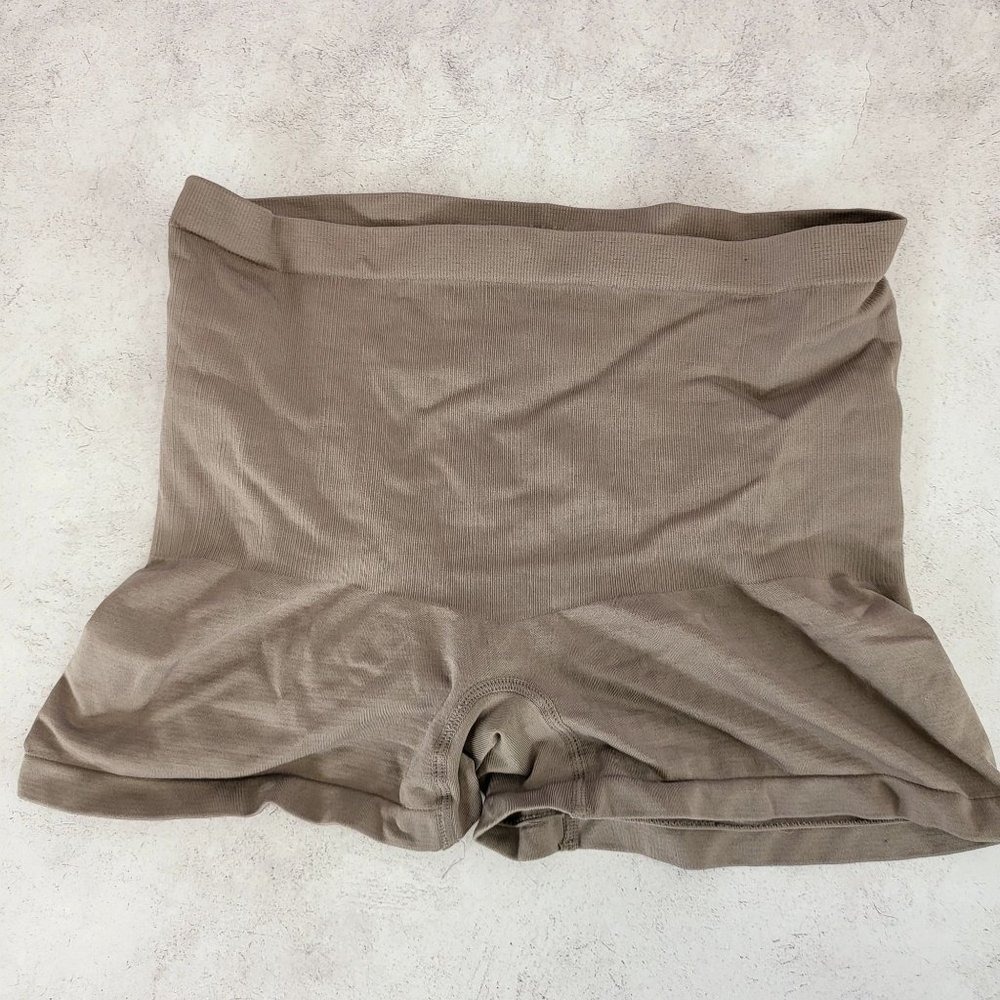 Tummy Control Shapewear Shorts Womens XL Taupe Nude Seamless Biker SKINNY GIRL